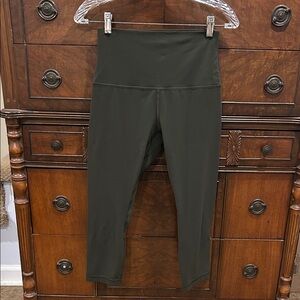 Lululemon Army Green Capri Leggings XS